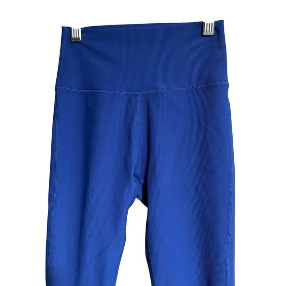 Wilo The Label Womens 7/8 Leggings XS Cobalt/Red Colorblock Stretch - Picture 4 of 9